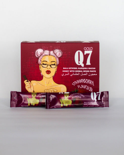Q7 Gold – Miele alle erbe al gusto di fragola (afrodisiaco)