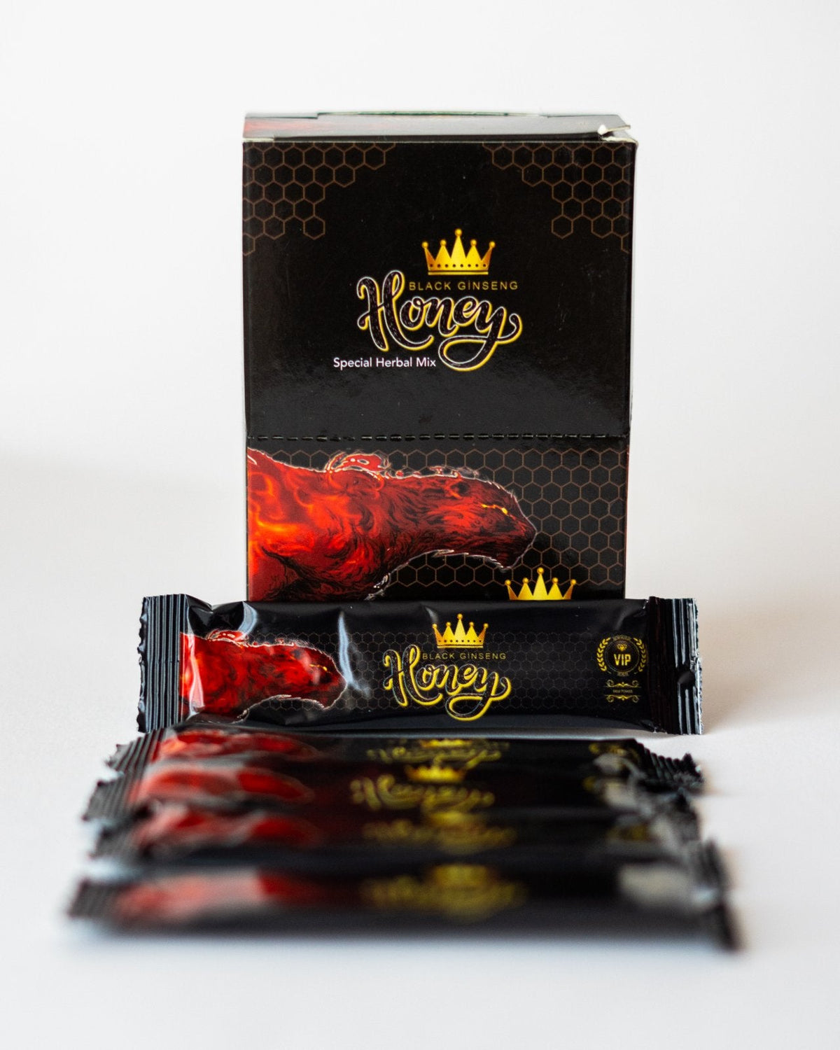 Miel afrodisíaca herbal natural con ginseng negro – Black Ginseng Honey