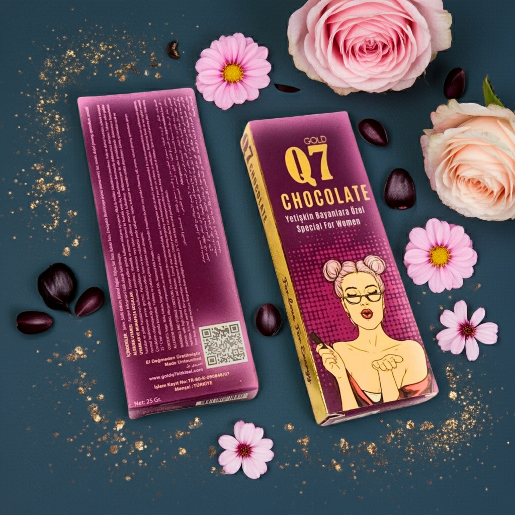 1 unidad. Q7 Gold Chocolate - Barrita de chocolate para mujeres