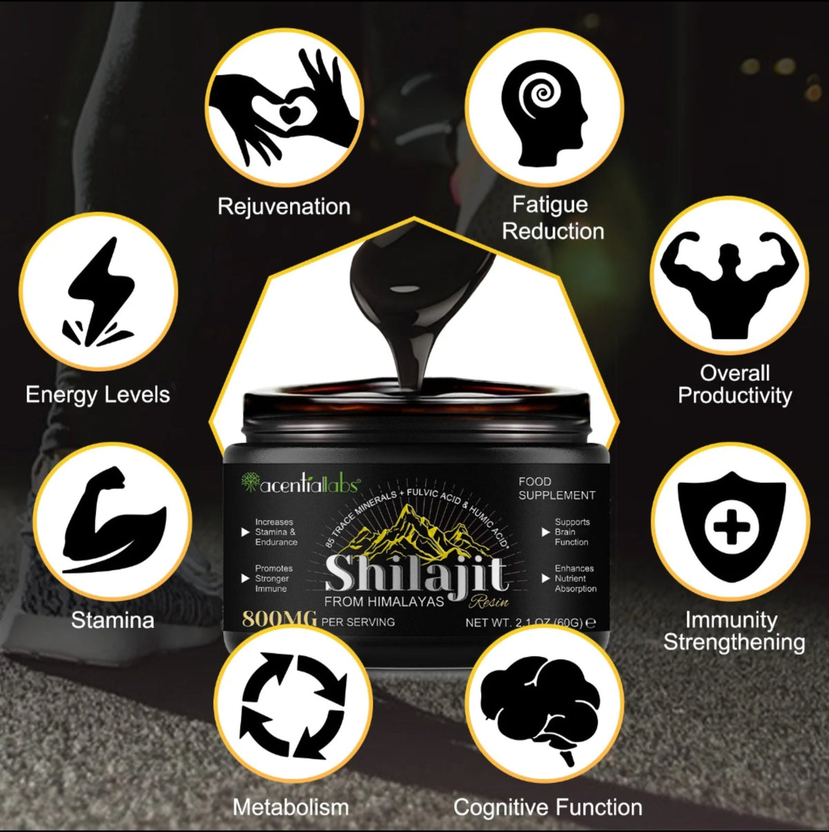 Shilajit natural del Himalaya - Shilajit Resin