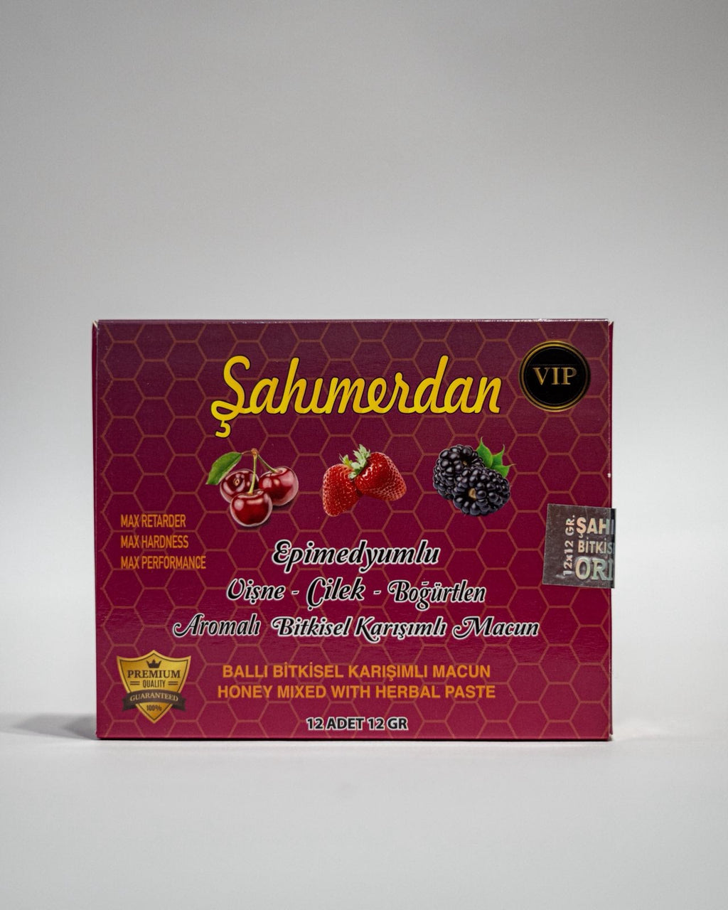 Билков афродизиак с мед и плодови вкусове (12 x 12 г) Sahimerdan VIP